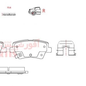 لنت ترمز عقب پرشیا  1D1790L TU5