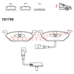 لنت ترمز جلو برلیانس 1D1798L V5